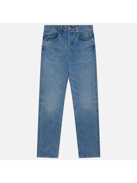 Прямые джинсы свободного кроя Edwin голубые