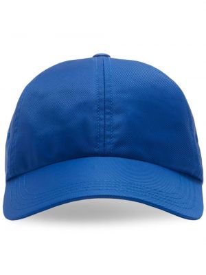 Haftowana czapka z daszkiem Burberry niebieska