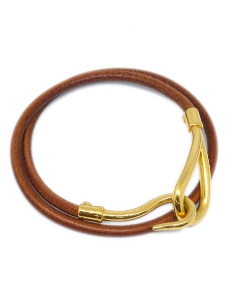 Bracelet manchette Hermès Pre-owned marron