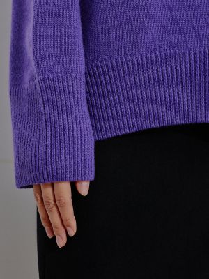 Кашемировый шерстяной свитер Present&simple фиолетовый