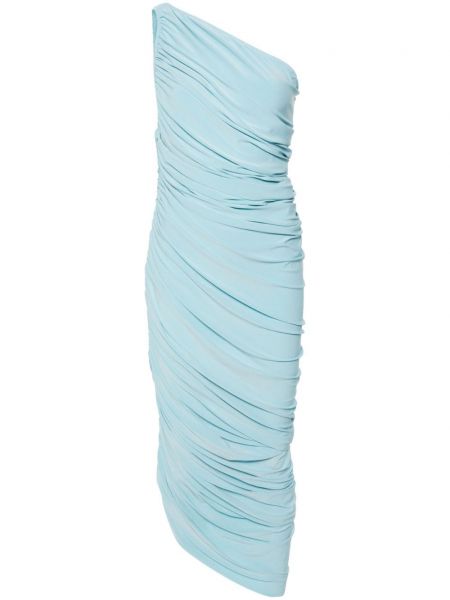 Suknelė ant vieno peties Norma Kamali mėlyna