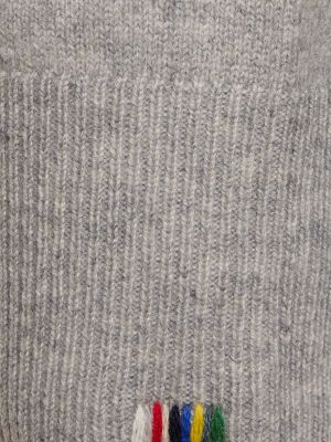 Sweter z kaszmiru z dekoltem w serek Extreme Cashmere szary