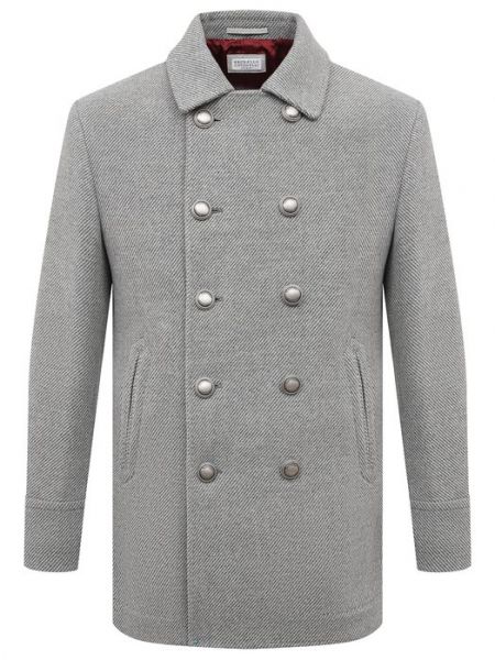 Кашемировое шерстяное пальто Brunello Cucinelli