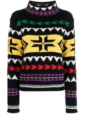 Плетен пуловер Polo Ralph Lauren черно