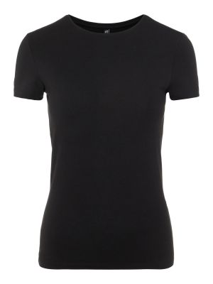 Tricou slim fit Pieces negru