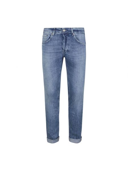 Niebieskie jeansy skinny slim fit Dondup