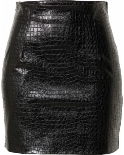 Kožená sukňa Na-kd čierna
