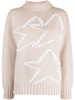 Πλεκτός πουλόβερ με σχέδιο με μοτίβο αστέρια Lorena Antoniazzi