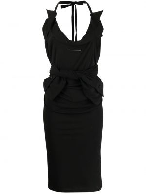 Robe mi-longue Mm6 Maison Margiela noir