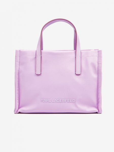 Найлонови чанта Karl Lagerfeld виолетово