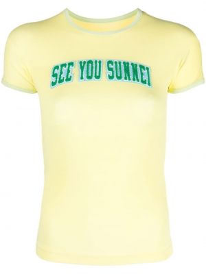 T-shirt Sunnei giallo
