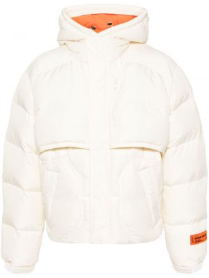Pernata jakna s kapuljačom Heron Preston bijela