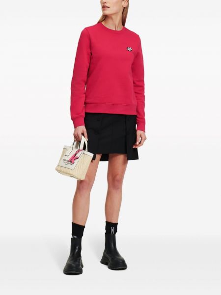 Bluza bawełniana Karl Lagerfeld czerwona