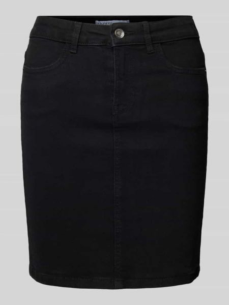 Spódnica jeansowa w jednolitym kolorze Vero Moda czarna