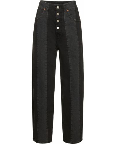 Jeans en coton Mm6 Maison Margiela noir