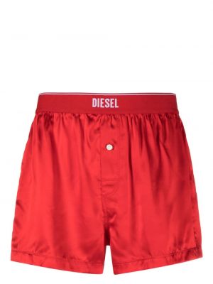 Jedwabne bokserki Diesel czerwone