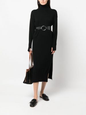 Dzianinowa sukienka z kaszmiru Wild Cashmere czarna