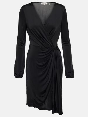 Viskózové mini šaty Diane Von Furstenberg - černá