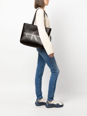 Shopper rankinė Calvin Klein Jeans juoda