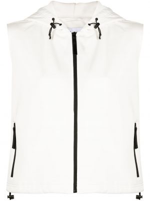 Fleecová vesta s kapucňou Aztech Mountain biela