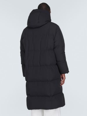 Пухено палто Jil Sander черно