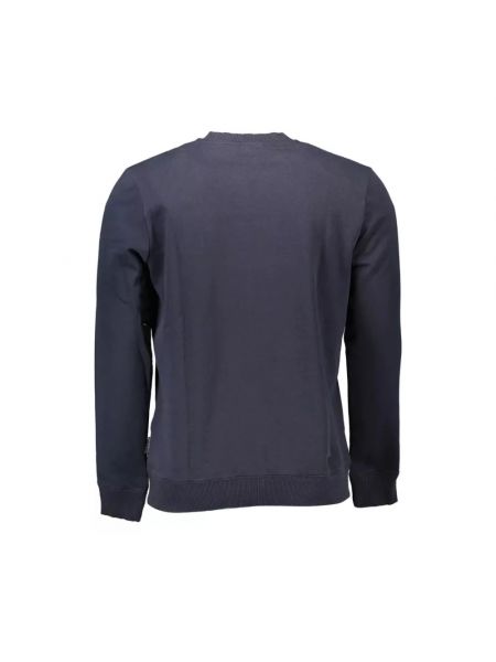 Jersey con bordado de algodón de tela jersey Napapijri azul