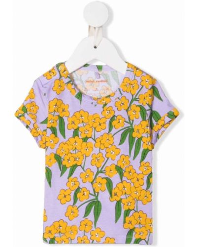 T-shirt w kwiaty z printem Mini Rodini