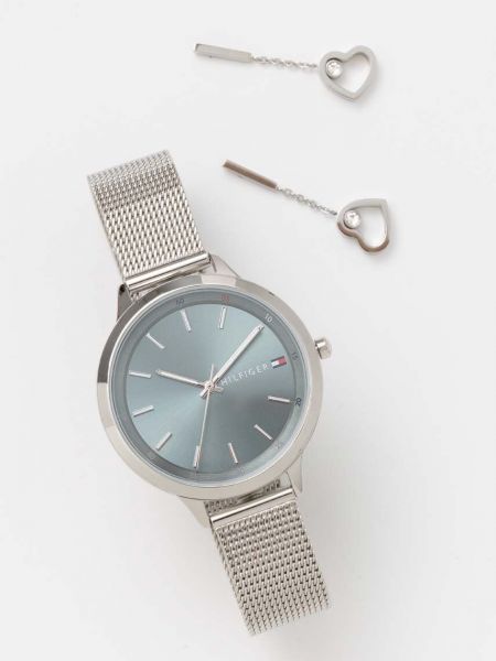 Srebrny zegarek Tommy Hilfiger