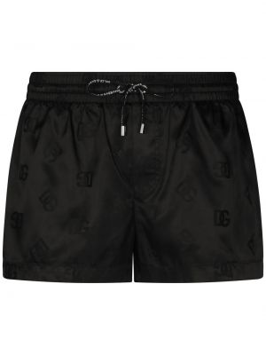 Kratke hlače iz žakarda Dolce & Gabbana črna