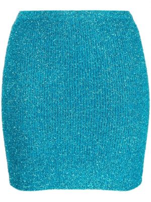 Přiléhavé pletená sukně z modalu Alix Nyc - modrá