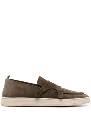 Slip-on ruskind loafers Officine Creative grøn