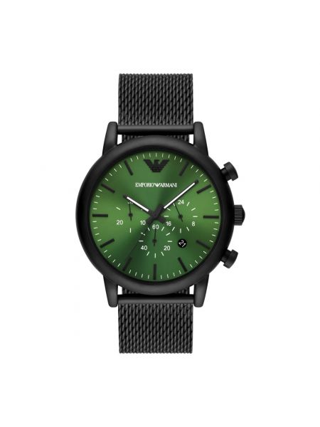 Czarny zegarek Emporio Armani