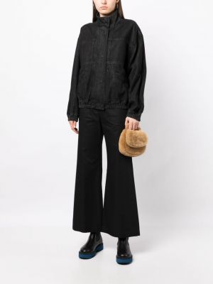 Jeansjacke mit reißverschluss Studio Tomboy schwarz