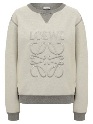 Хлопковый свитшот Loewe серый