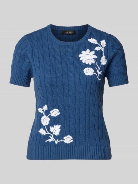 Dzianinowy sweter Lauren Ralph Lauren niebieski