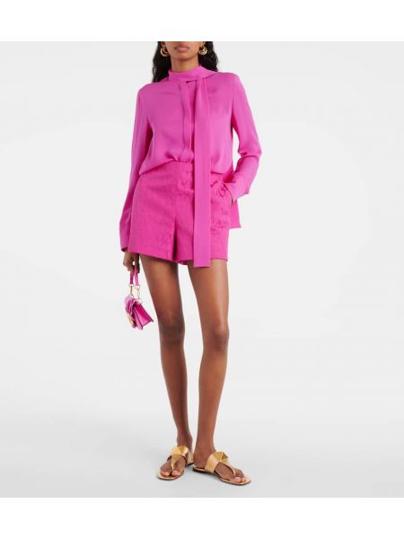 Shorts aus baumwoll Valentino pink