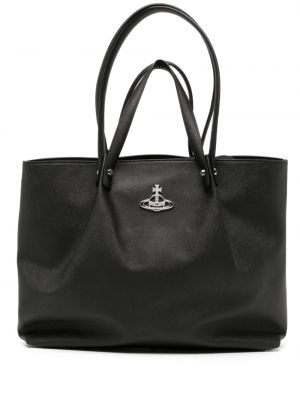 Nákupná taška Vivienne Westwood čierna