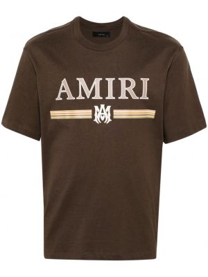 T-krekls ar apdruku Amiri brūns