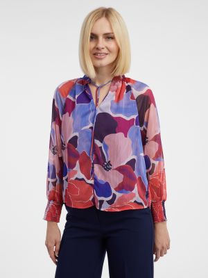 Bluză cu model floral Orsay roșu
