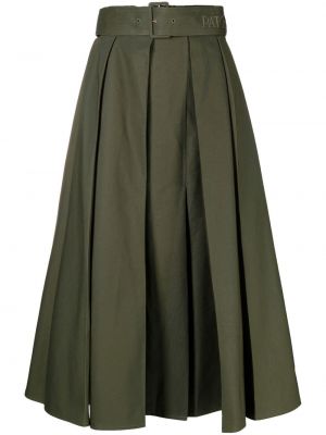 Plisirana suknja Patou zelena