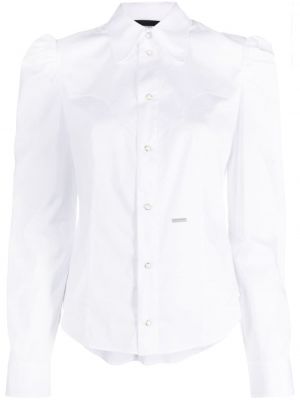 Риза с копчета Dsquared2 бяло