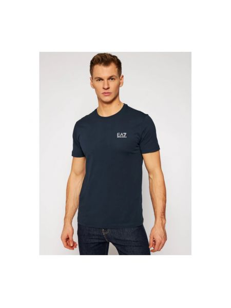 Camiseta de algodón Emporio Armani Ea7 azul