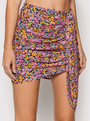 Slim fit mini sukně For Love & Lemons - růžová