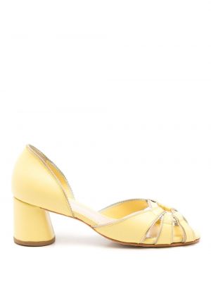 Полуотворени обувки Sarah Chofakian жълто