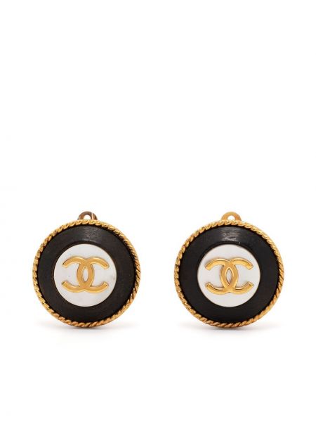 Pendientes Chanel Pre-owned negro
