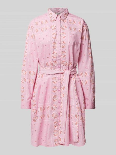Sukienka midi z wzorem paisley Jake*s Casual różowa