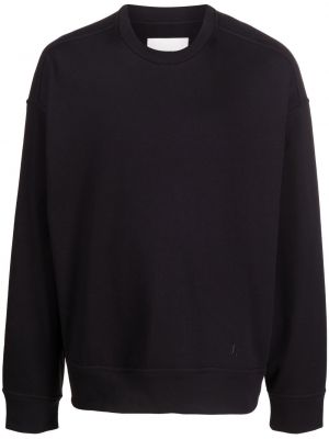 Bomull brodert sweatshirt Jil Sander blå