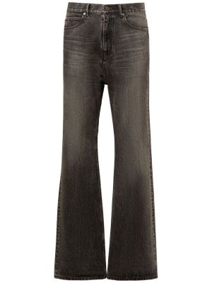 Bavlněné zvonové džíny Balenciaga černé