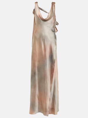 Jedwabna satynowa sukienka długa Acne Studios