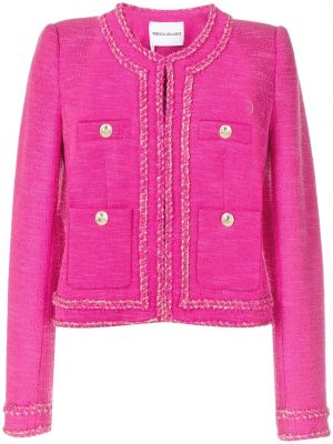 Jacquard lang blazer Rebecca Vallance rosa